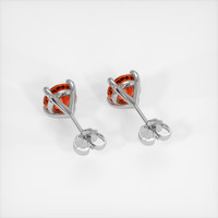 <span>2.15</span>&nbsp;<span class="tooltip-light">Ct.Tw.<span class="tooltiptext">Total Carat Weight</span></span> Orange Sapphire Earrings, Platinum 950 4