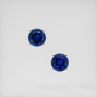 3.10 Ct.Tw. Blue Sapphire Earrings, Platinum 950 1