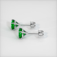 <span>2.00</span>&nbsp;<span class="tooltip-light">Ct.Tw.<span class="tooltiptext">Total Carat Weight</span></span> Emerald Earrings, Platinum 950 3