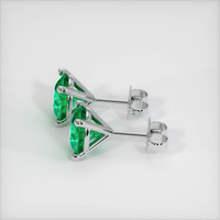 <span>1.28</span>&nbsp;<span class="tooltip-light">Ct.Tw.<span class="tooltiptext">Total Carat Weight</span></span> Emerald  Earring - Platinum 950
