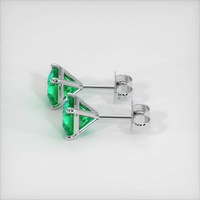 <span>2.00</span>&nbsp;<span class="tooltip-light">Ct.Tw.<span class="tooltiptext">Total Carat Weight</span></span> Emerald  Earring - Platinum 950