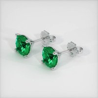 <span>2.62</span>&nbsp;<span class="tooltip-light">Ct.Tw.<span class="tooltiptext">Total Carat Weight</span></span> Emerald  Earring - Platinum 950