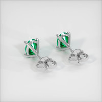 <span>1.43</span>&nbsp;<span class="tooltip-light">Ct.Tw.<span class="tooltiptext">Total Carat Weight</span></span> Emerald Earrings, Platinum 950 4