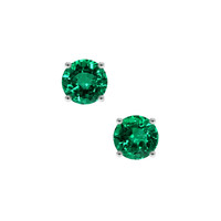 2.08 Ct.Tw. Emerald Earrings, Platinum 950 1