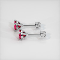 <span>0.65</span>&nbsp;<span class="tooltip-light">Ct.Tw.<span class="tooltiptext">Total Carat Weight</span></span> Ruby Earrings, Platinum 950 3