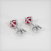 <span>0.65</span>&nbsp;<span class="tooltip-light">Ct.Tw.<span class="tooltiptext">Total Carat Weight</span></span> Ruby Earrings, Platinum 950 4