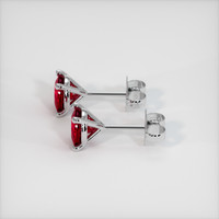 <span>1.10</span>&nbsp;<span class="tooltip-light">Ct.Tw.<span class="tooltiptext">Total Carat Weight</span></span> Ruby Earrings, Platinum 950 3