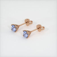 <span>0.60</span>&nbsp;<span class="tooltip-light">Ct.Tw.<span class="tooltiptext">Total Carat Weight</span></span> Sapphire Earrings, 14K Rose Gold 2