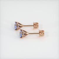 <span>0.60</span>&nbsp;<span class="tooltip-light">Ct.Tw.<span class="tooltiptext">Total Carat Weight</span></span> Sapphire Earrings, 14K Rose Gold 3