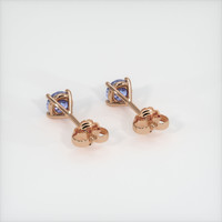 <span>0.60</span>&nbsp;<span class="tooltip-light">Ct.Tw.<span class="tooltiptext">Total Carat Weight</span></span> Sapphire Earrings, 14K Rose Gold 4