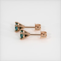 <span>0.62</span>&nbsp;<span class="tooltip-light">Ct.Tw.<span class="tooltiptext">Total Carat Weight</span></span> Sapphire Earrings, 14K Rose Gold 3