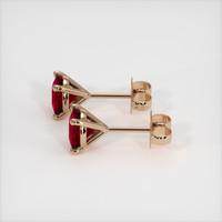2.05 Ct.Tw. Ruby Earrings, 14K Rose Gold 3