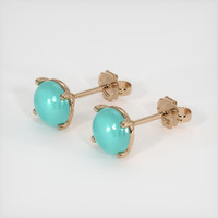 1.73 Ct.Tw. Gemstone Earrings, 14K Rose Gold 2