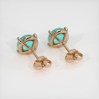 <span>0.87</span>&nbsp;<span class="tooltip-light">Ct.Tw.<span class="tooltiptext">Total Carat Weight</span></span> Gemstone Earrings, 14K Rose Gold 4