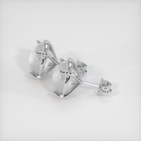 <span>10.06</span> <span class="tooltip-light">Ct.Tw.<span class="tooltiptext">Total Carat Weight</span></span> Grey Sapphire Earrings, 14K White Gold 3