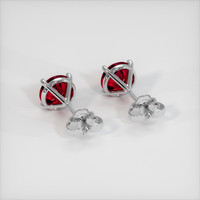 3.07 Ct.Tw. Ruby Earrings, 14K White Gold 4
