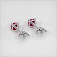 <span>0.87</span>&nbsp;<span class="tooltip-light">Ct.Tw.<span class="tooltiptext">Total Carat Weight</span></span> Ruby Earrings, 14K White Gold 4
