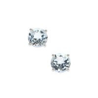 1.79 Ct.Tw. Gemstone Earrings, 14K White Gold 1
