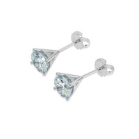 1.79 Ct.Tw. Gemstone Earrings, 14K White Gold 3