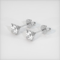 <span>1.86</span>&nbsp;<span class="tooltip-light">Ct.Tw.<span class="tooltiptext">Total Carat Weight</span></span> Sapphire Earrings, 18K White Gold 2