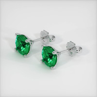 Emerald Earrings 2.62 Ct.Tw.Total Carat Weight, 18K White Gold Preview