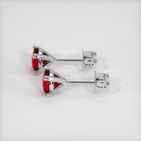 <span>1.14</span> <span class="tooltip-light">Ct.Tw.<span class="tooltiptext">Total Carat Weight</span></span> Ruby Earrings, 18K White Gold 3