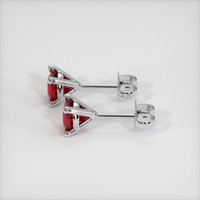 <span>1.30</span> <span class="tooltip-light">Ct.Tw.<span class="tooltiptext">Total Carat Weight</span></span> Ruby Earrings, 18K White Gold 3