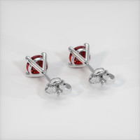 <span>1.30</span> <span class="tooltip-light">Ct.Tw.<span class="tooltiptext">Total Carat Weight</span></span> Ruby Earrings, 18K White Gold 4