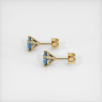 <span>1.25</span>&nbsp;<span class="tooltip-light">Ct.Tw.<span class="tooltiptext">Total Carat Weight</span></span> Sapphire Earrings, 14K Yellow Gold 3