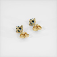 <span>1.25</span>&nbsp;<span class="tooltip-light">Ct.Tw.<span class="tooltiptext">Total Carat Weight</span></span> Sapphire Earrings, 14K Yellow Gold 4