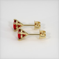 <span>0.61</span>&nbsp;<span class="tooltip-light">Ct.Tw.<span class="tooltiptext">Total Carat Weight</span></span> Ruby Earrings, 14K Yellow Gold 3