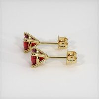 <span>0.67</span>&nbsp;<span class="tooltip-light">Ct.Tw.<span class="tooltiptext">Total Carat Weight</span></span> Ruby Earrings, 14K Yellow Gold 3