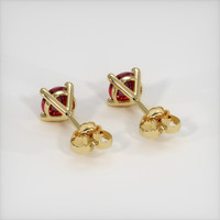 <span>0.67</span>&nbsp;<span class="tooltip-light">Ct.Tw.<span class="tooltiptext">Total Carat Weight</span></span> Ruby Earrings, 14K Yellow Gold 4