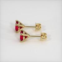 <span>0.73</span>&nbsp;<span class="tooltip-light">Ct.Tw.<span class="tooltiptext">Total Carat Weight</span></span> Ruby Earrings, 14K Yellow Gold 3