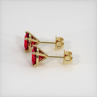 3.07 Ct.Tw. Ruby Earrings, 14K Yellow Gold 3