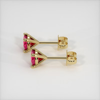 <span>0.65</span>&nbsp;<span class="tooltip-light">Ct.Tw.<span class="tooltiptext">Total Carat Weight</span></span> Ruby Earrings, 14K Yellow Gold 3