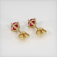 <span>0.65</span>&nbsp;<span class="tooltip-light">Ct.Tw.<span class="tooltiptext">Total Carat Weight</span></span> Ruby Earrings, 14K Yellow Gold 4