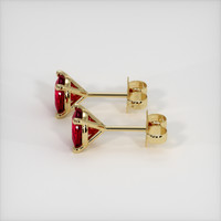 <span>1.10</span>&nbsp;<span class="tooltip-light">Ct.Tw.<span class="tooltiptext">Total Carat Weight</span></span> Ruby Earrings, 14K Yellow Gold 3