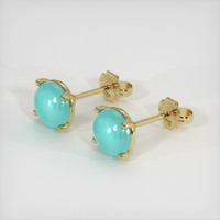 <span>0.87</span>&nbsp;<span class="tooltip-light">Ct.Tw.<span class="tooltiptext">Total Carat Weight</span></span> Gemstone Earrings, 14K Yellow Gold 2