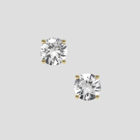 <span>1.21</span>&nbsp;<span class="tooltip-light">Ct.Tw.<span class="tooltiptext">Total Carat Weight</span></span> White Sapphire Earrings, 18K Yellow Gold 1