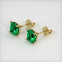 Emerald Earrings 2.62 Ct.Tw.Total Carat Weight, 18K Yellow Gold Preview