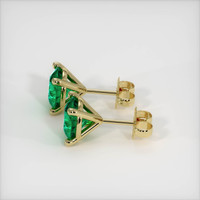 Emerald Earrings 2.62 Ct.Tw.Total Carat Weight, 18K Yellow Gold Preview