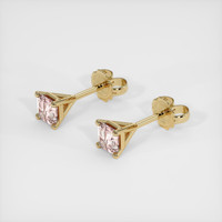 <span>0.52</span>&nbsp;<span class="tooltip-light">Ct.Tw.<span class="tooltiptext">Total Carat Weight</span></span> Sapphire Earrings, 18K Yellow Gold 2