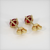 2.05 Ct.Tw. Ruby Earrings, 18K Yellow Gold 4