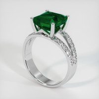 3.09 Ct. Emerald Ring, Platinum 950 2