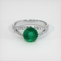 1.38 Ct. Emerald Ring, Platinum 950 1