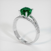 1.38 Ct. Emerald Ring, Platinum 950 2