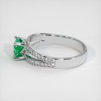 0.73 Ct. Emerald Ring, Platinum 950 4