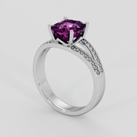 3.07 Ct. Purple Sapphire Ring, Platinum 950 2