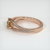 0.54 Ct. Sapphire Ring, 14K Rose Gold 4